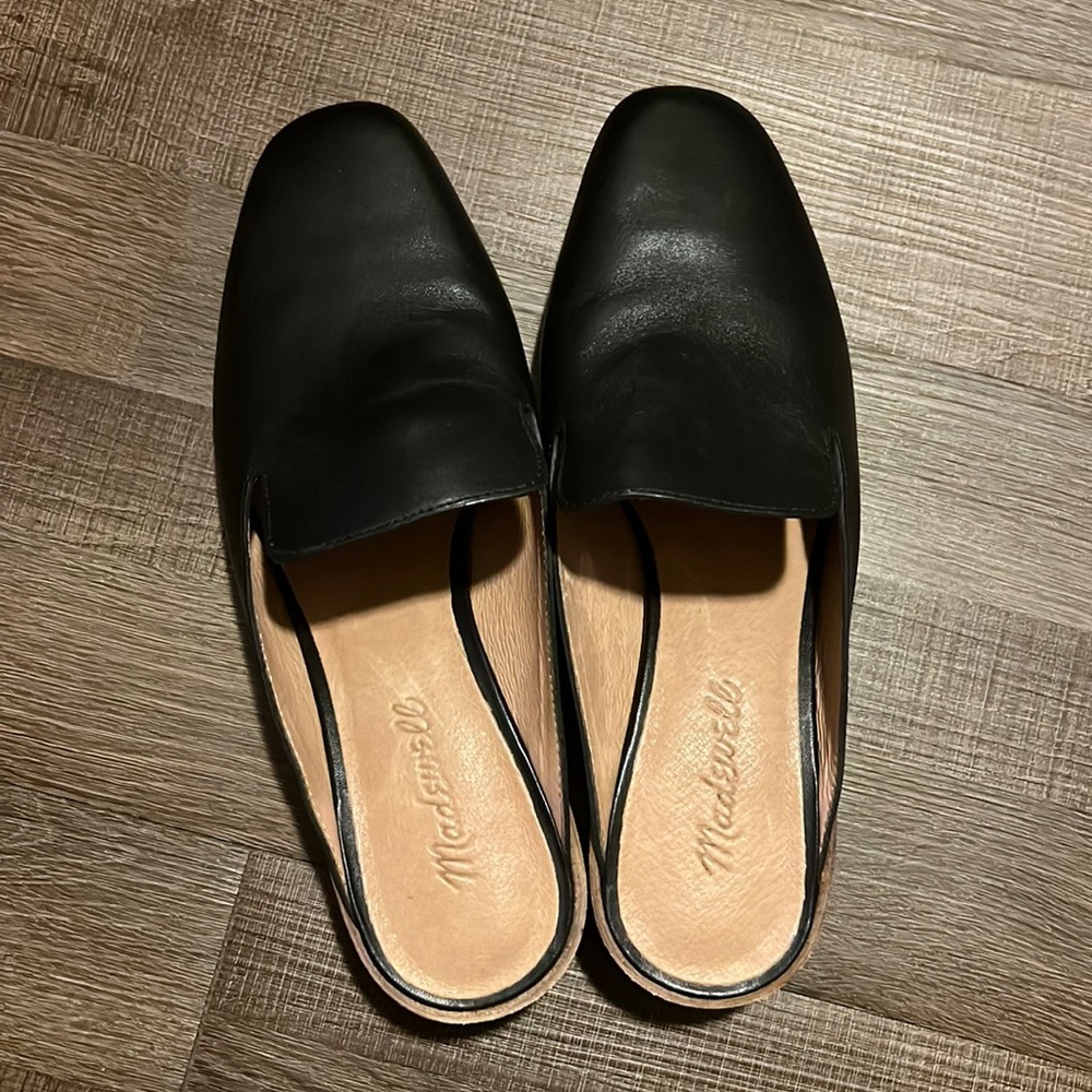 Madewell Willa Loafer Mule, Black, Sz 7.5